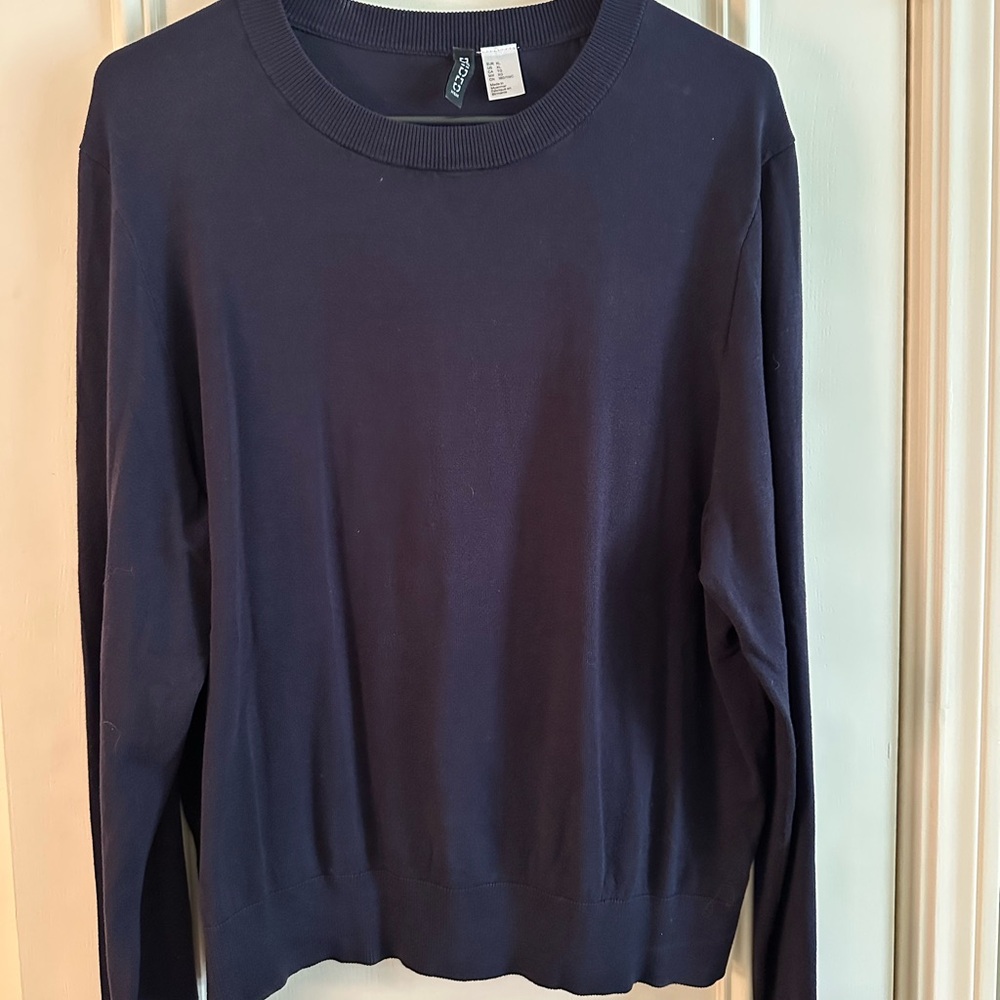 Divided Navy Blue Women's Sweater